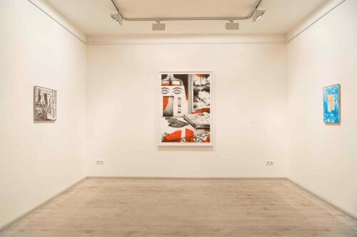 Ausstellungsansicht, Sebastian Burger. Fenster & Türen, BLMK Packhof Frankfurt (Oder), 2022 © Marlies Kross