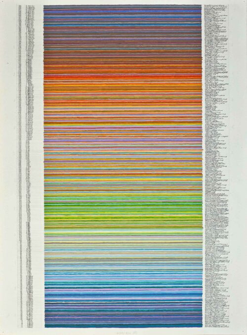 Michael Voll, Das Jahr, 2002, Acryl, Tusche © Michael Voll, Foto: Ralf Dylanski