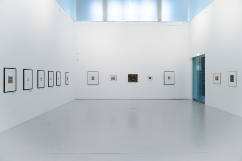 Ausstellungsansicht, Hannah Höch & Marta Hoepffner. Geweitete Welten, BLMK Cottbus, 2023, Foto: Bernd Schönberger