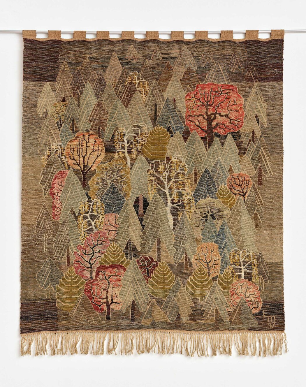 Else Mögelin, Wald, 1947, Wandbehang, Städtisches Museum Schloss Rheydt © Nachlass Else Mögelin, Foto: Achim Kukulies