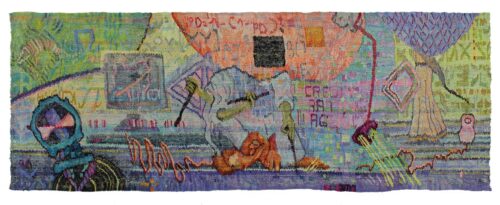 Kata Unger, Die Prognostiker, 2016, Seide, Wolle auf Wolle © Kata Unger