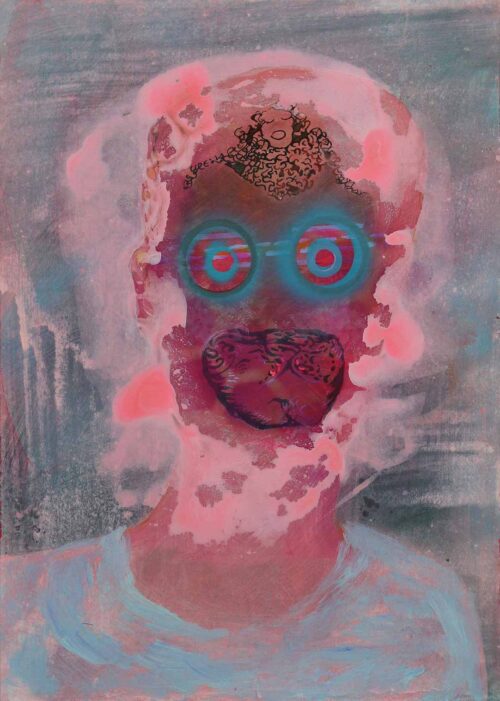 Kata Unger, Key Looks I, 2018, Mischtechnik auf Papier © Kata Unger