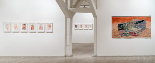 Ausstellungansicht, Kata Unger. CATCH-22. Das große Ganze und ich, BLMK Frankfurt (Oder), 2024, Foto: Bernd Schönberger