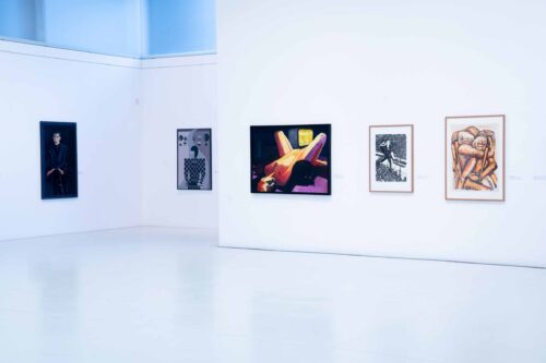Ausstellungsansicht, Melancholie. Ästhetik der Vergänglichkeit und Leere - Eine Sammlungsschau, BLMK Cottbus, 2024, Foto: Bernd Schönberger