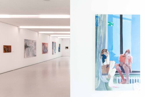Ausstellungsansicht, Hella Stoletzki. Njewěste dotyknjenje | Unbestimmt die Berührung, BLMK Cottbus, 2024, Foto: Bernd Schönberger