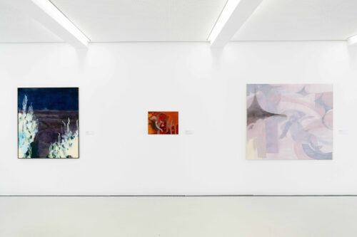 Ausstellungsansicht, Hella Stoletzki. Njewěste dotyknjenje | Unbestimmt die Berührung, BLMK Cottbus, 2024, Foto: Bernd Schönberger