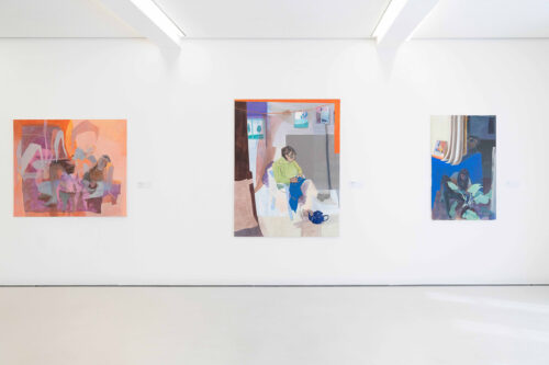 Ausstellungsansicht, Hella Stoletzki. Njewěste dotyknjenje | Unbestimmt die Berührung, BLMK Cottbus, 2024, Foto: Bernd Schönberger