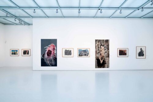 Ausstellungsansicht, Melancholie. Ästhetik der Vergänglichkeit und Leere - Eine Sammlungsschau, BLMK Cottbus, 2024, Foto: Bernd Schönberger