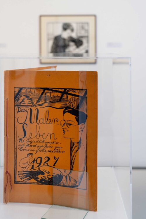 Ausstellungsansicht, Mit dem Auge und dem Herzen. Conrad Felixmüller aus der Sammlung Hans-Jürgen Wilke, BLMK Cottbus, 2024, Foto: Bernd Schönberger