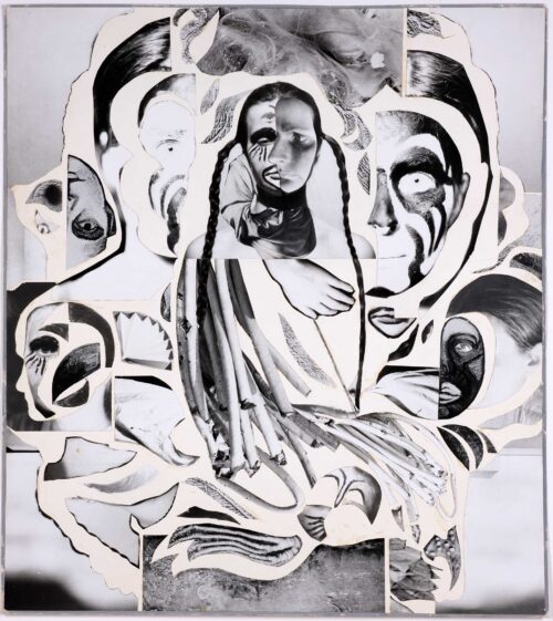 Christine Schlegel, Selbstdarstellung, 1982, Collage © Künstlerin, Foto: Ludwig Rauch