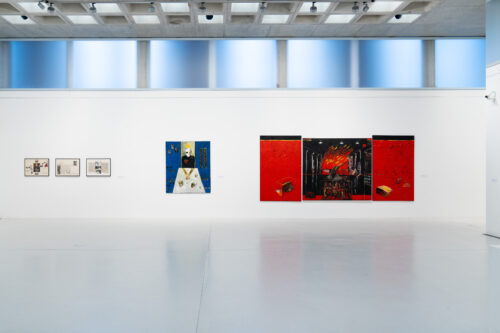Ausstellungsansicht, Christine Schlegel. Lärmende Stille, BLMK Cottbus, 2024, Foto: Bernd Schönberger