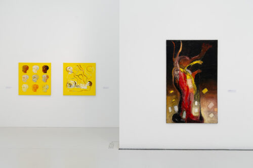 Ausstellungsansicht, Christine Schlegel. Lärmende Stille, BLMK Cottbus, 2024, Foto: Bernd Schönberger