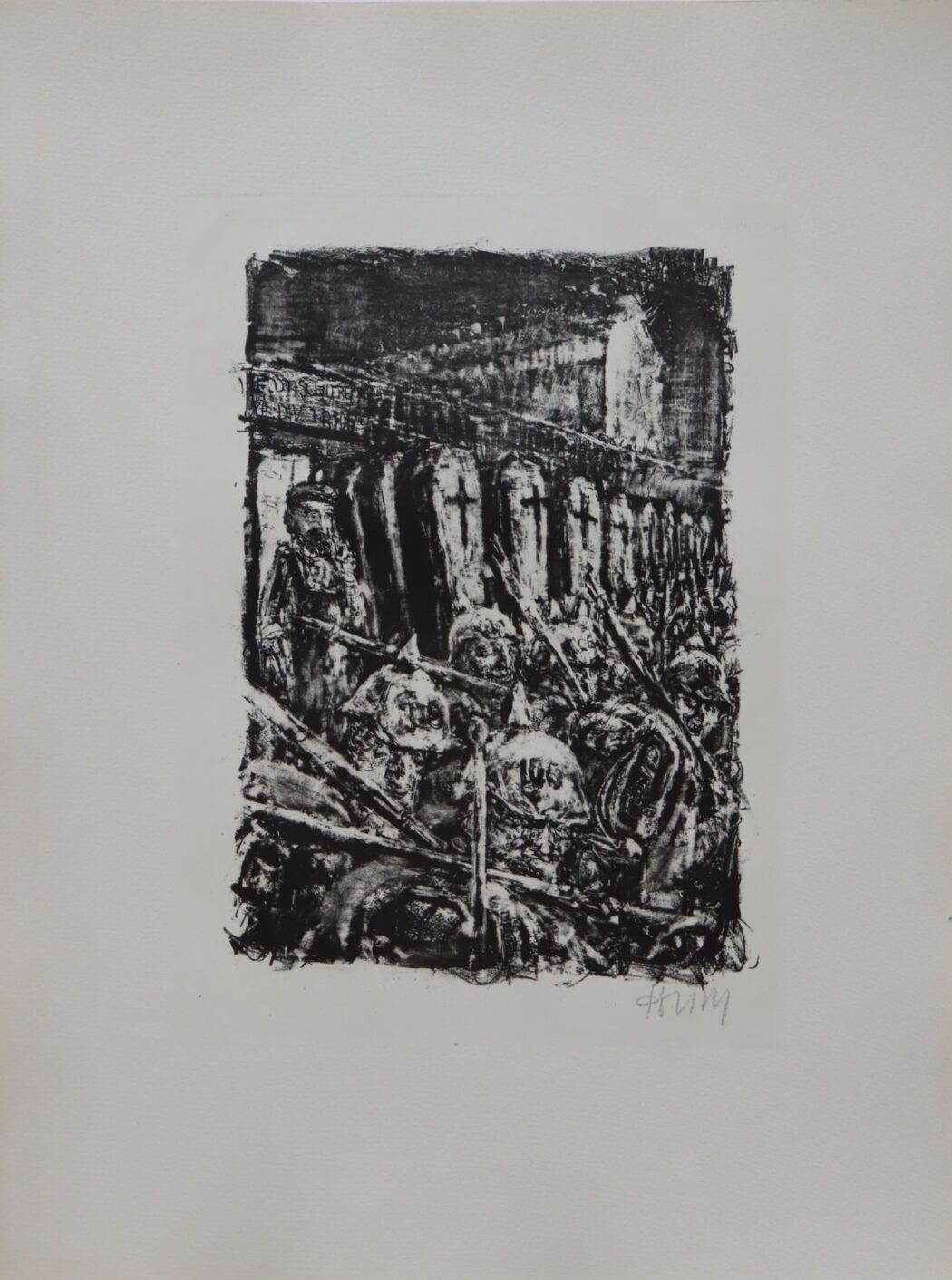 Bernhard Heisig, Blatt 20 zu Ludwig Renns Roman „Krieg“, 1979, Lithografie © VG Bild-Kunst, Bonn 2025, Foto: BLMK