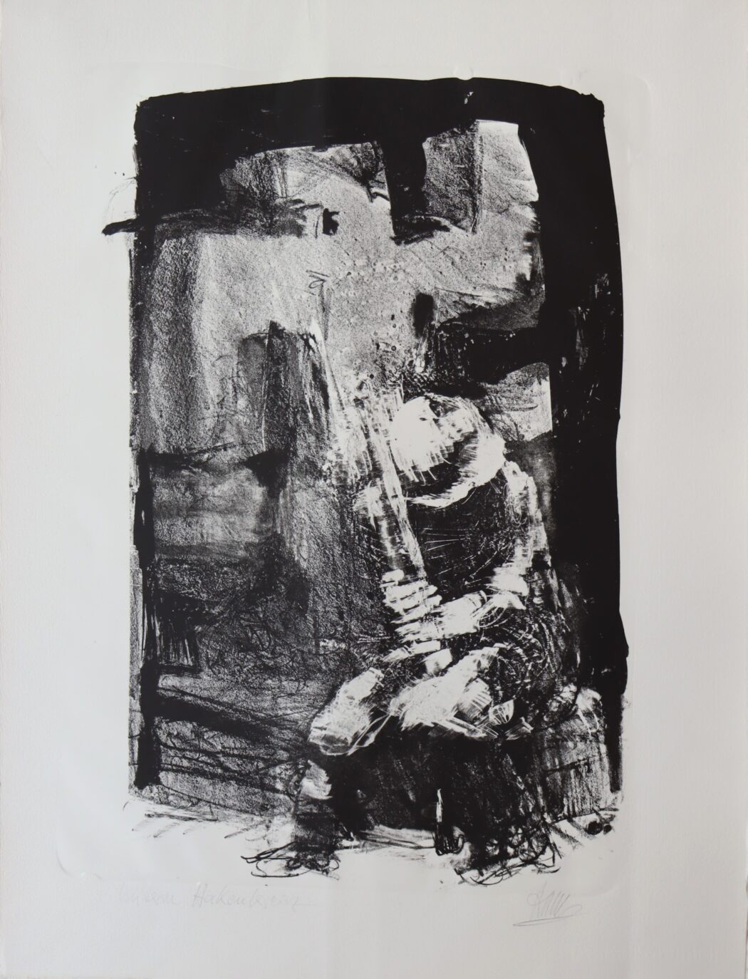 Bernhard Heisig, Unterm Hakenkreuz. Aus der Folge: Der faschistische Alptraum, 1974/75, Lithografie © VG Bild-Kunst, Bonn 2025, Foto: BLMK