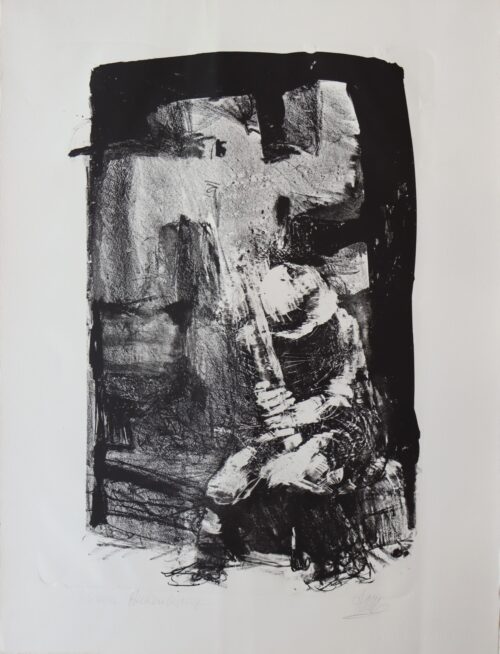 Bernhard Heisig, Unterm Hakenkreuz. Aus der Folge: Der faschistische Alptraum, 1974/75, Lithografie © VG Bild-Kunst, Bonn 2025, Foto: BLMK