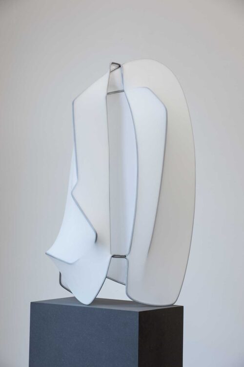 Axel Anklam, Schnee, 2014, Edelstahl, Glasfaserkunststoff © VG Bild-Kunst, Bonn 2025, Foto: Stephan Klonk