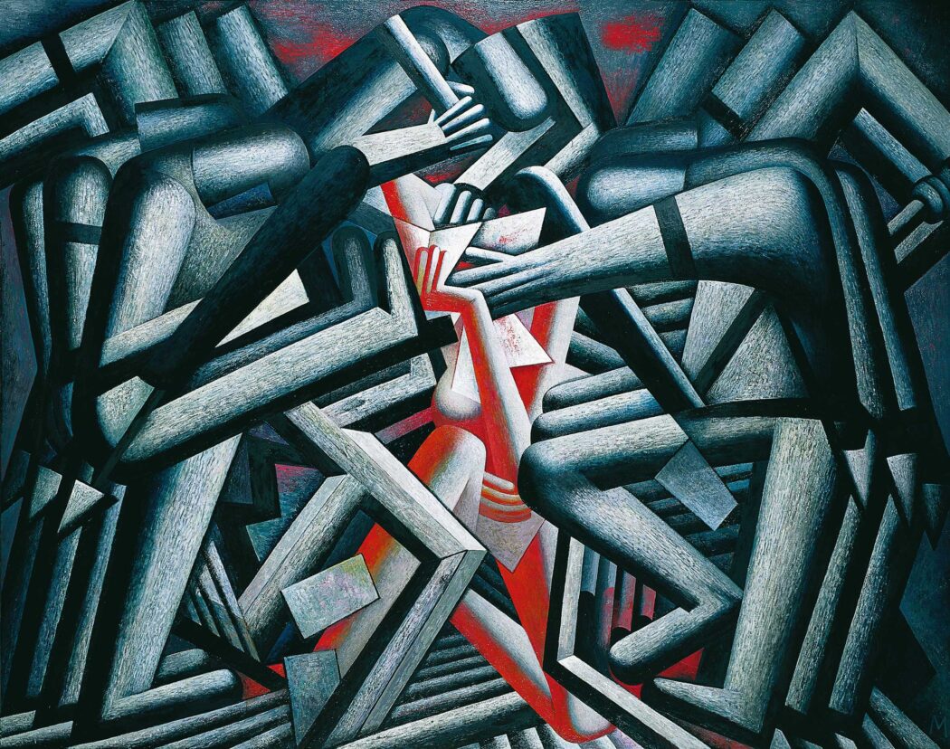 Gerhard Kurt Müller, Demonstrantin, 1988, Öl auf Sperrholz © Gerhard-Kurt-Müller-Stiftung, Foto: Hans-Dieter Kluge