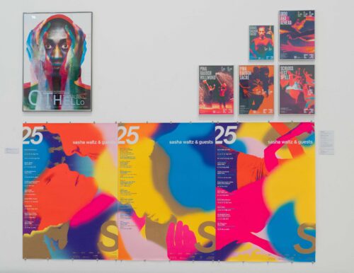 Ausstellungsansicht, Bewegte Blätter. Tanz im Plakat, BLMK Cottbus, 2025, Foto: Bernd Schönberger