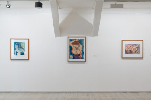 Ausstellungsansicht, Heinrich Bethke & Kata Unger. Genossen, die Qualität des Tees macht mir Sorgen, BLMK Frankfurt (Oder), 2025, Foto: Bernd Schönberger