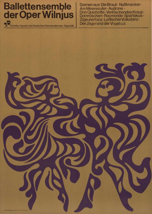 Otto Kummert, Ballettensemble der Oper Wilnjus, 1969, Offsetdruck © Otto Kummert, Foto BLMK