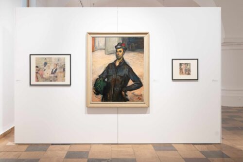 Ausstellungsansicht, Menschen und Milieus. Soziale Wirklichkeiten zwischen Distanz und Parteinahme, BLMK Frankfurt (Oder), 2025, Foto: Bernd Schönberger