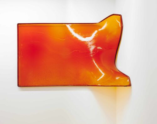 Axel Anklam, Orange, 2021, Edelstahl, Fiberglas © VG Bild-Kunst, Bonn 2025, Foto: Stephan Klonk