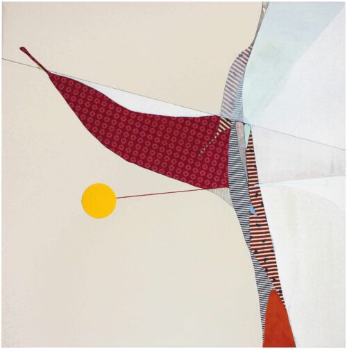 Ulrike Stolte, G5 – Formzyklus, 2015, Acryl, Stoff, Marker auf Nessel © und Foto: Ulrike Stolte