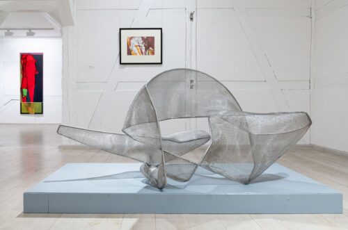 Ausstellungsansicht, Axel Anklam & Ulrike Stolte. Zweiklang, BLMK Frankfurt (Oder), 2025, Foto: Bernd Schönberger