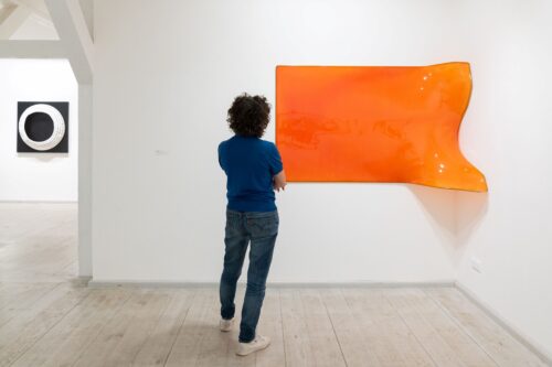 Ausstellungsansicht, Axel Anklam & Ulrike Stolte. Zweiklang, BLMK Frankfurt (Oder), 2025, Foto: Bernd Schönberger