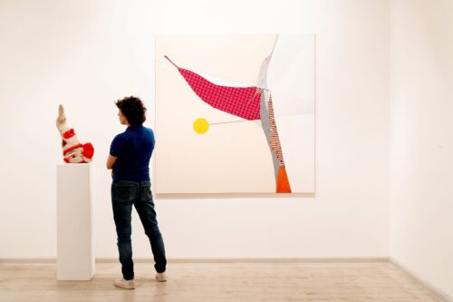 Ausstellungsansicht, Axel Anklam & Ulrike Stolte. Zweiklang, BLMK Frankfurt (Oder), 2025, Foto: Bernd Schönberger