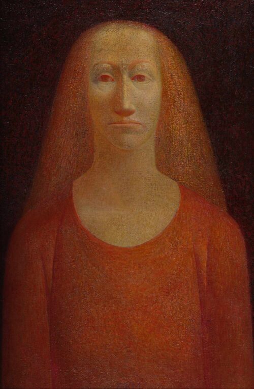 Gerhard Kurt Müller, Mädchen mit rotem Haar, 1973, Öl auf Leinwand © Gerhard-Kurt-Müller-Stiftung Leipzig, Foto: Ludwig Rauch