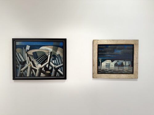 Ausstellungsansicht, Bildwelten im Echo. Gerhard Kurt Müller und Klassiker der Moderne, BLMK Frankfurt (Oder), 2025, Foto: Philipp Girod