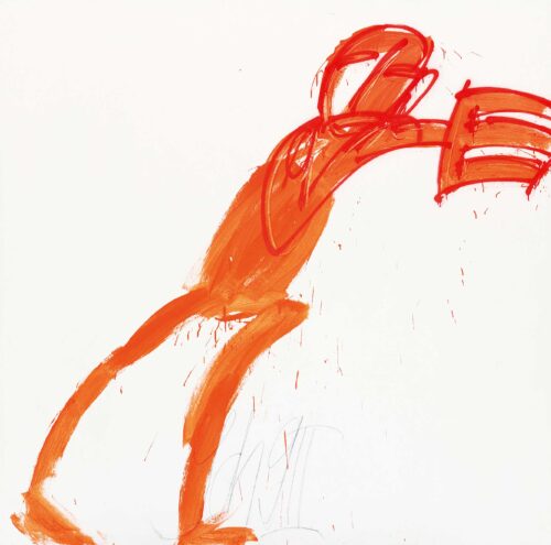 Hans Scheuerecker, Medea, 1991, Acryl auf Leinwand, Sammlung Thomas Lehmann © VG Bild-Kunst, Bonn 2025, Foto: Florian Bröcker
