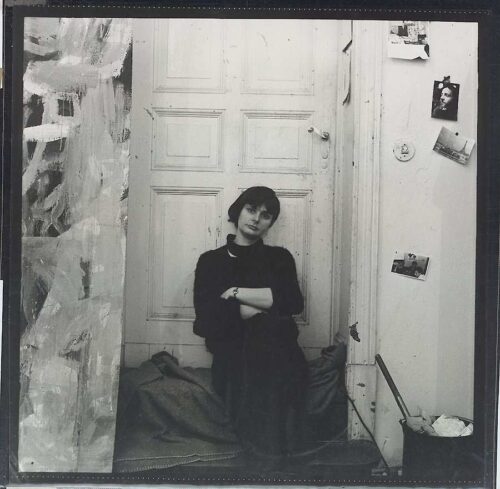 Karin Wieckhorst, Christine Schlegel in ihrem Atelier, 1986, Silbergelatineabzug © Karin Wieckhorst