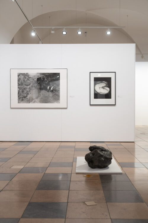 Ausstellungsansicht, gefaltet entfaltet. Werke aus der Sammlung des BLMK, BLMK Frankfurt (Oder), 2025, Foto: Bernd Schönberger