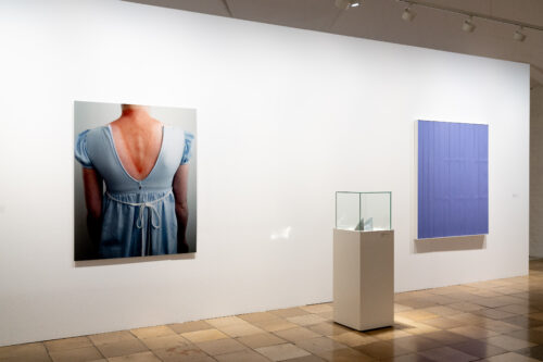 Ausstellungsansicht, gefaltet entfaltet. Werke aus der Sammlung des BLMK, BLMK Frankfurt (Oder), 2025, Foto: Bernd Schönberger