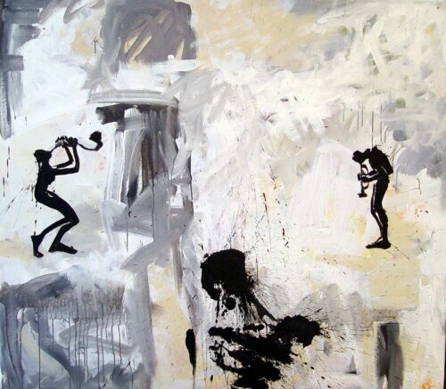Helge Leiberg, Birth of Cool, 2005, Acryl auf Leinwand © VG Bild-Kunst, Bonn 2025, Foto: Archiv Helge Leiberg