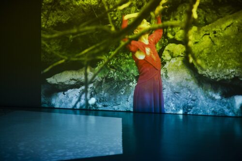 Ausstellungsansicht, Über Schatten Springen. Die Tänzerin Fine Kwiatkowski, BLMK Cottbus, 2025, Foto: Florian Bröcker
