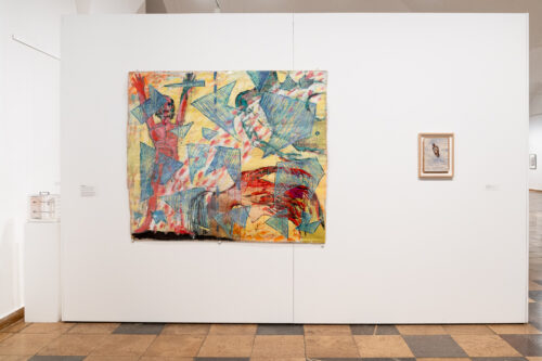 Ausstellungsansicht, Quer zum Strom. Malerei und Grafik der 1980er Jahre, BLMK Frankfurt (Oder), 2025, Foto: Bernd Schönberger