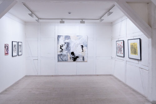 Ausstellungsansicht, Helge Leiberg. Paarzeiten, BLMK Frankfurt (Oder), 2025, Foto: Bernd Schönberger