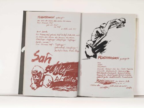 Manfred Wiemer / Steffen Fischer, o. T., 1986, aus: Usf 86-1 (Flugversuch), Samisdat, 1986, Foto: Ludwig Rauch