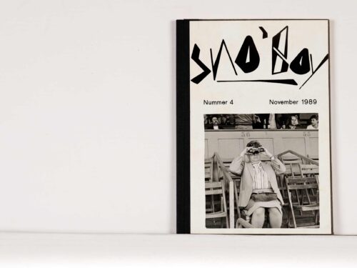 Gerhard Gäbler, o. T., o. J., Einband zu „Sno’Boy, Nummer 4, Leipzig, November 1989“, Samisdat, 1989 © Gerhard Gäbler, Foto: Ludwig Rauch