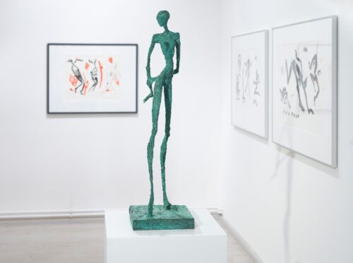 Ausstellungsansicht, Helge Leiberg. Paarzeiten, BLMK Frankfurt (Oder), 2025, Foto: Bernd Schönberger