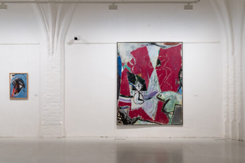 Ausstellungsansicht, Quer zum Strom. Malerei und Grafik der 1980er Jahre, BLMK Frankfurt (Oder), 2025, Foto: Bernd Schönberger