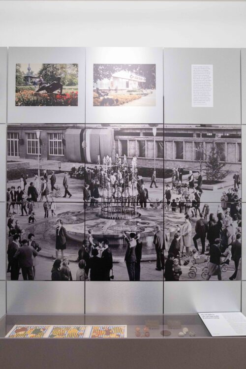Ausstellungsansicht, Kaleidoskop Stadtpromenade. Zeitreise durch die bewegte Geschichte eines Stadtzentrums, BLMK Cottbus, 2025, Foto: Bernd Schönberger