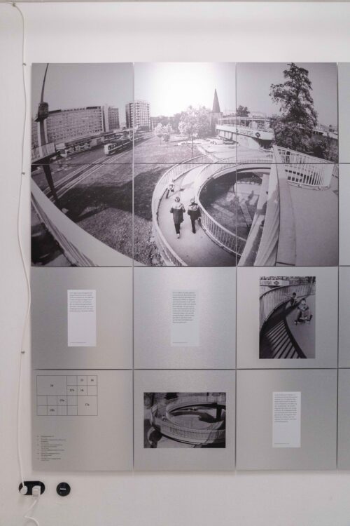 Ausstellungsansicht, Kaleidoskop Stadtpromenade. Zeitreise durch die bewegte Geschichte eines Stadtzentrums, BLMK Cottbus, 2025, Foto: Bernd Schönberger