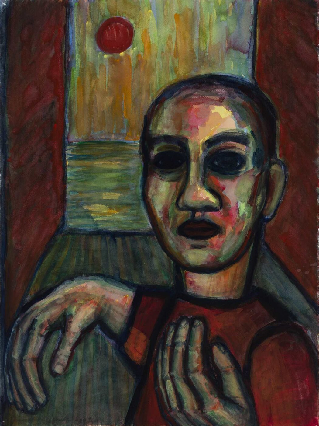 Núria Quevedo, Und draußen das Meer, 2009, Aquarell © VG Bild-Kunst, Bonn 2026, Foto: Thomas Kläber